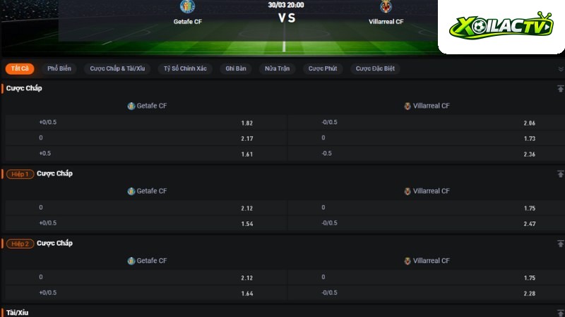 Getafe vs Villarreal