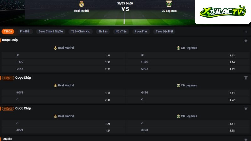 Real Madrid vs Leganes