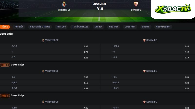 Villarreal vs Sevilla