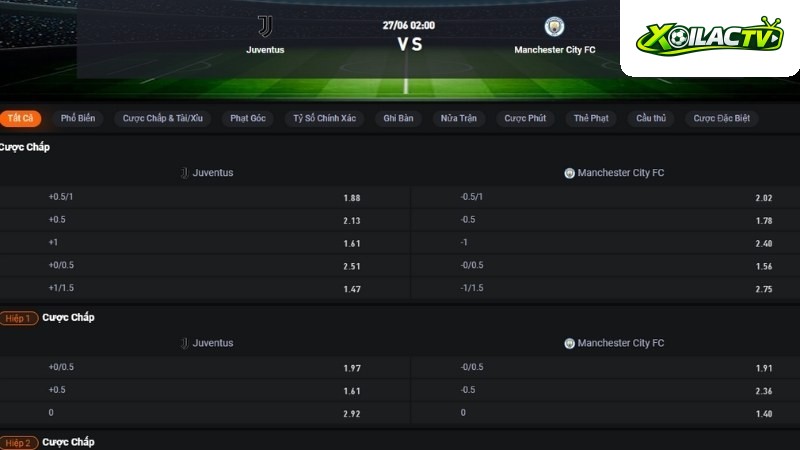 Juventus vs Man City