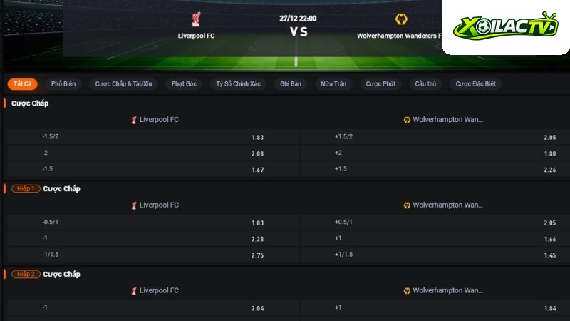 Liverpool vs Wolves